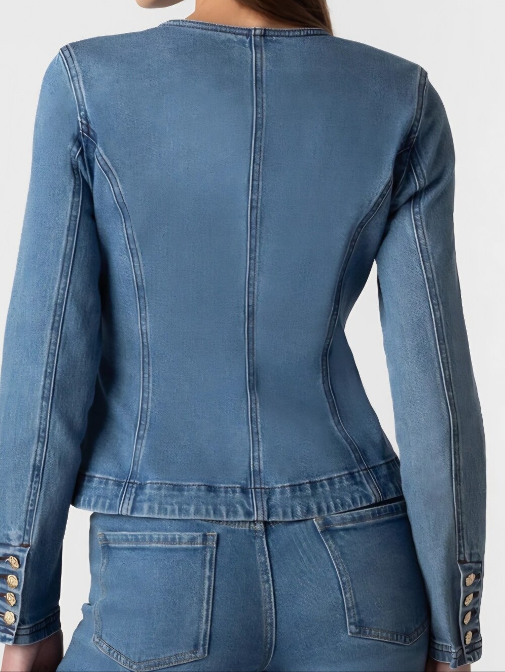 Generation Love Ophelia Denim Blazer M - Picture 5 of 9